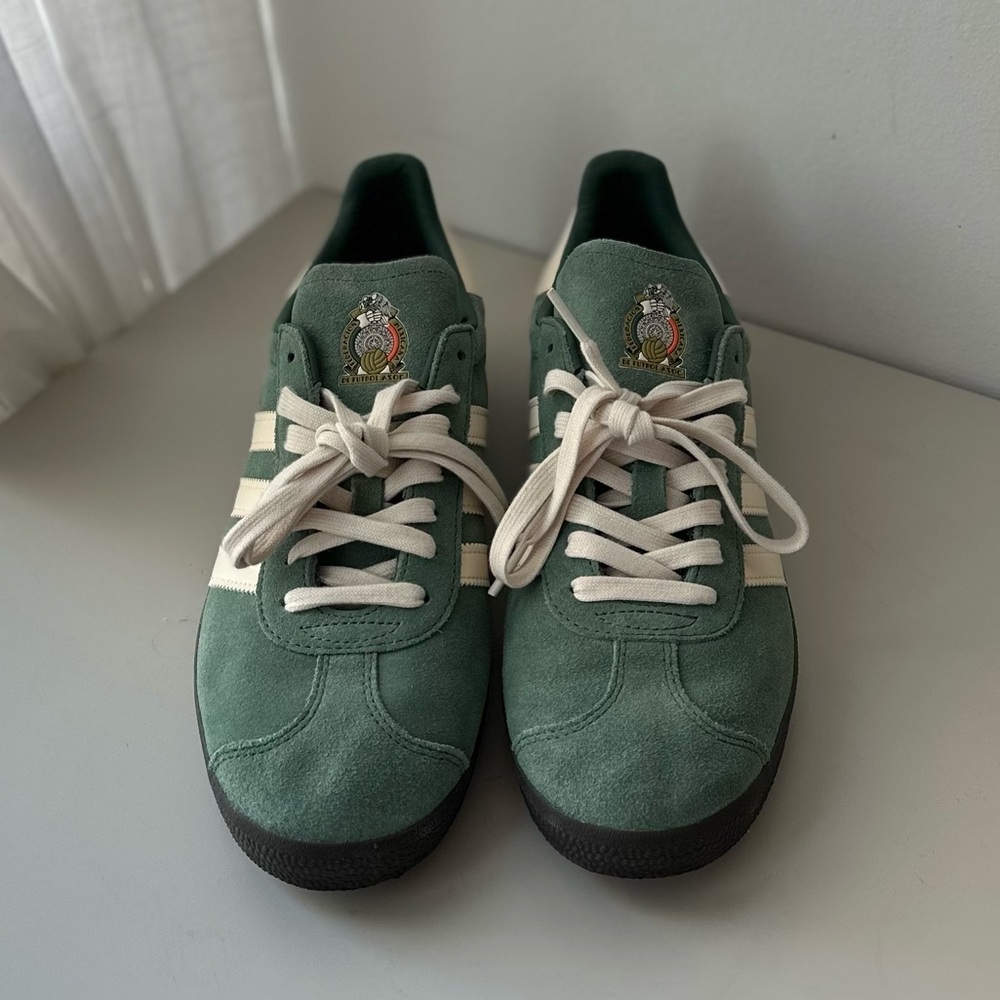 adidas Green and White Sneakers